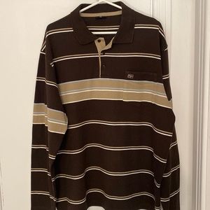 XXL long sleeve polo shirt,great design by hansez